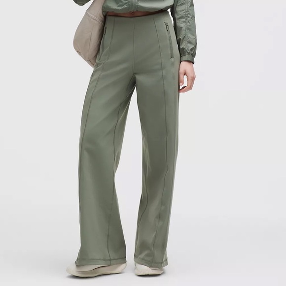 lululemon athletica Pants - Lululemon Define High Rise Wide Leg Pant Luon Willow Leaf Green